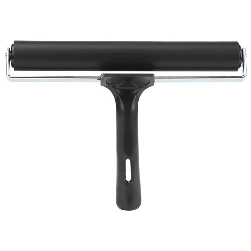 Rubber Roller Paste Roller Paint Roller Ink Applicator Art Craft Oil Painting Tool, 8 Inch Roller