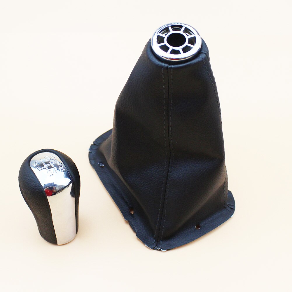Auto Styling schalthebel abdeckung Chrom GANGWECHSEL KNOPF Stiefel Rahmen für TOYOTA AVENSIS T25 MK2 II 2003: 6 Geschwindigkeit Paar