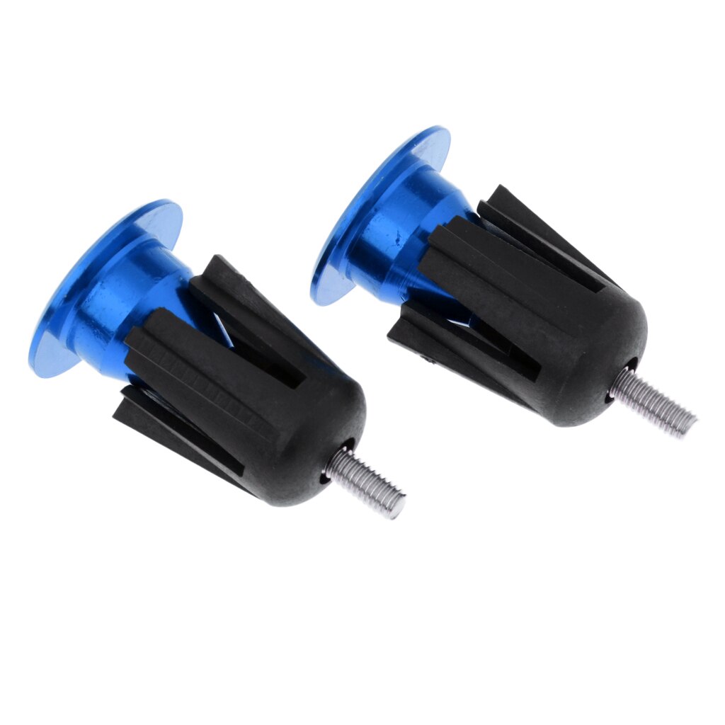 Bouchons de guidon de vélo, 1 paire, bouchons, pièces de bicyclette légères pour vtt et vélo de route, 1.73x0.94 pouces: Blue