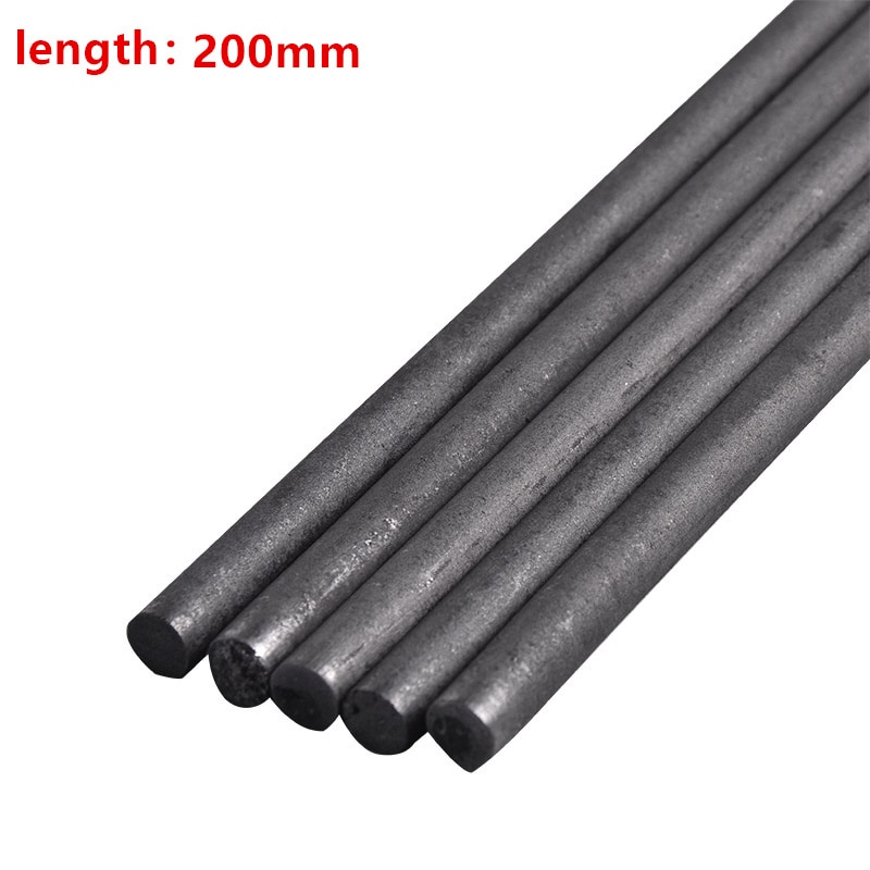 5 pièces/lot 200mm 99.99% 3-18mm carbone tiges Graphite barre Graphite électrode cylindre résistance à la Corrosion conducteur enseignement