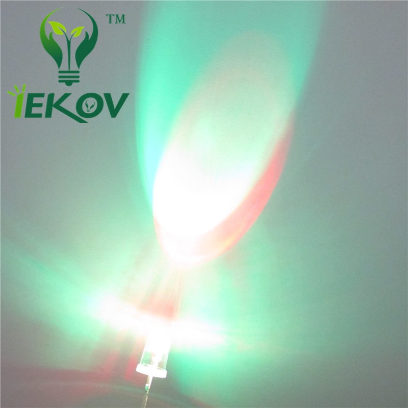 10 kpl led 5mm rgb hidas salama punainen vihreä sininen säteilevä diodi  +10 x 5mm led rgb nopea punainen vihreä sininen sateenkaaren monivärinen led