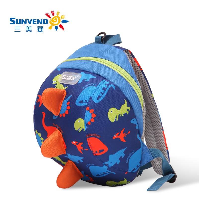 SUNVENO-sac à dos harnais pour bébé | Joli sac à dos de laisse de dessin animé pour tout-petits, sac à dos de sécurité Anti-perte sangle de marcheur dinosaure