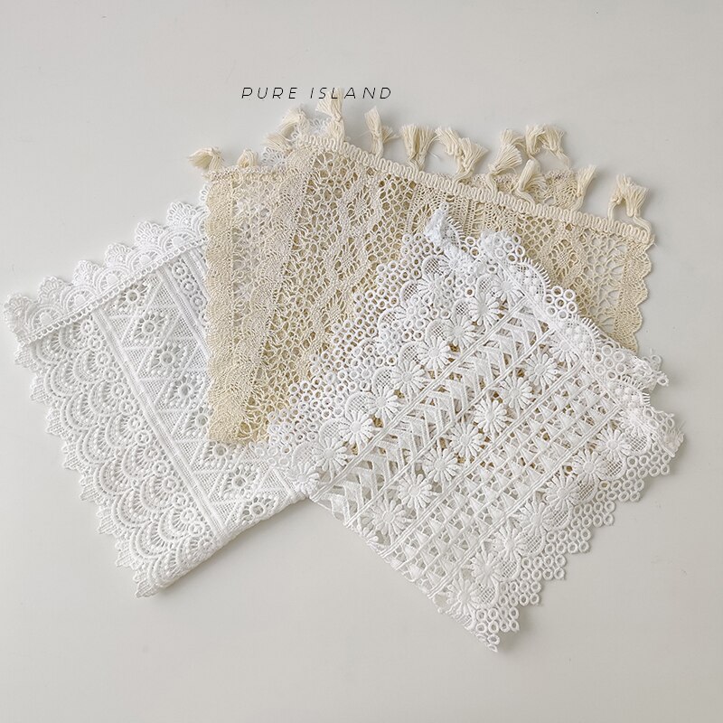 white lace placemat photo background cloth