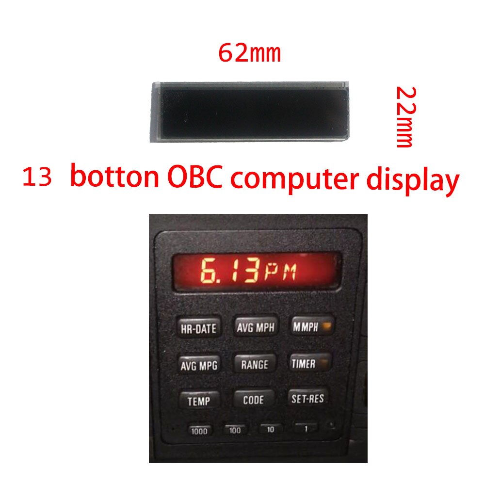 Auto LCD Reparatur Anzeige für BMW E28 E30 13 Geschmack OBC Bordcomputer BC1 OBC2 Computer bildschirm 325i 325e 325ist 325ic 528e 535i