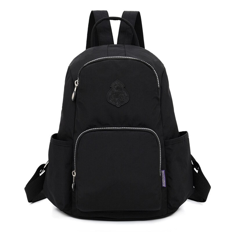 Vrouwen Rugzakken Nylon Rugzak Vrouwelijke Schooltas Sac A Dos Schoudertas Mochila Feminina School Rugzakken Voor Tieners: Black
