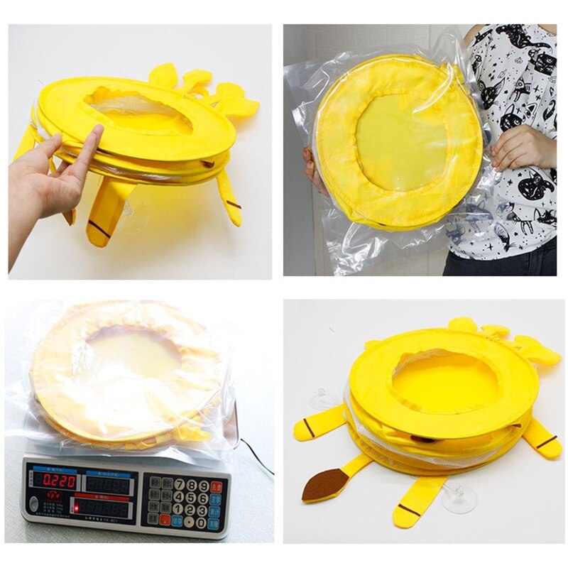 Baby Bad Speelgoed Opslag Organiser Met Adhesive Haken Voor Opknoping Opvouwbare Krab Tassen Hoge Grade Plastic Gemaakt Pasen