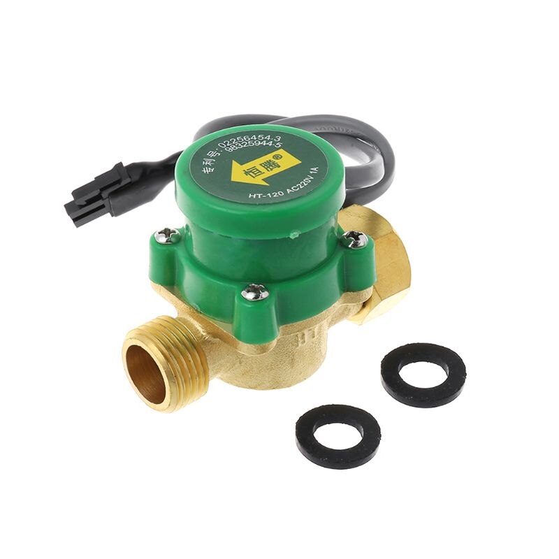 HT-120 G1/2 \ "-1/2 \" Warm En Koud Water Circulatiepomp Booster Flow Switch 1.5A