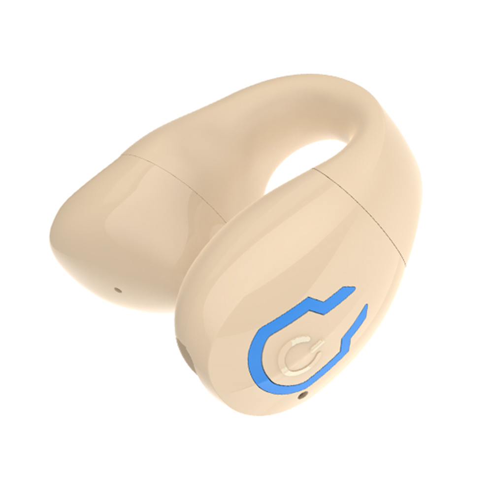 Open Ear Clip Headphone Bluetooth-Compatible 5.4 Single Sports Headset Waterproof Sport Earphones for Workouts and Running: Blue