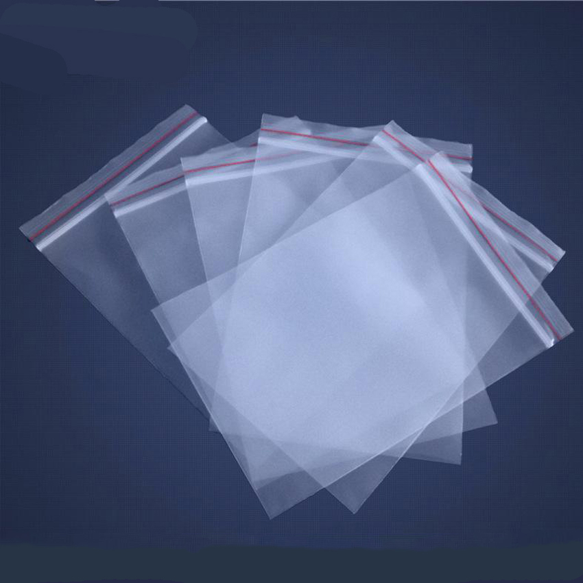 50pcs Size: 30x40cm Clothes Packaging Zipper Lock Recycle Plastic Bags, Pe Transparent Packing Bag