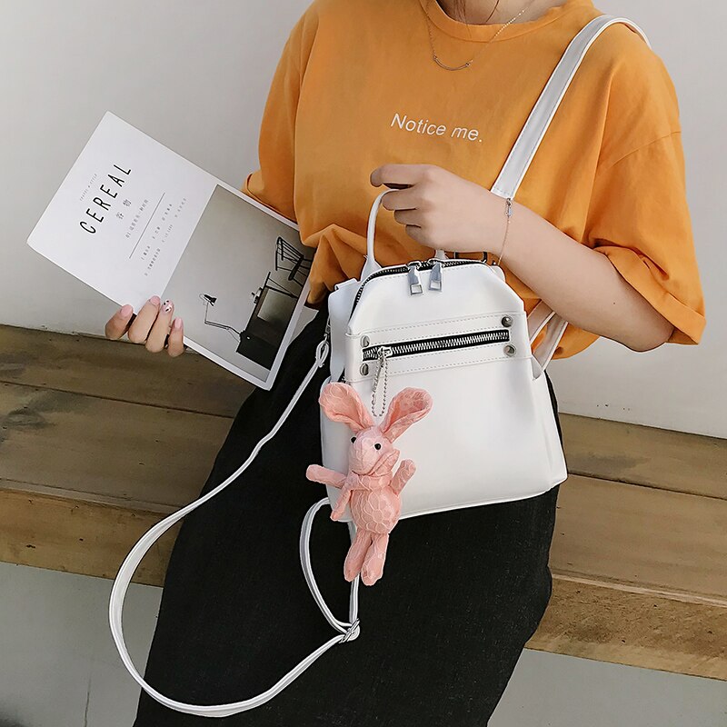 Seetic Mini Rugzak Vrouwen Pu Lederen Schoudertas Tienermeisjes Multifunctionele Kleine Rugzak Vrouwelijke Dames Schooltas