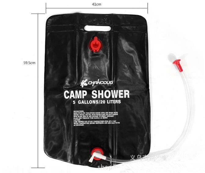 20L Outdoor folding bathing bag Solar bath bags Portable Camp shower bag