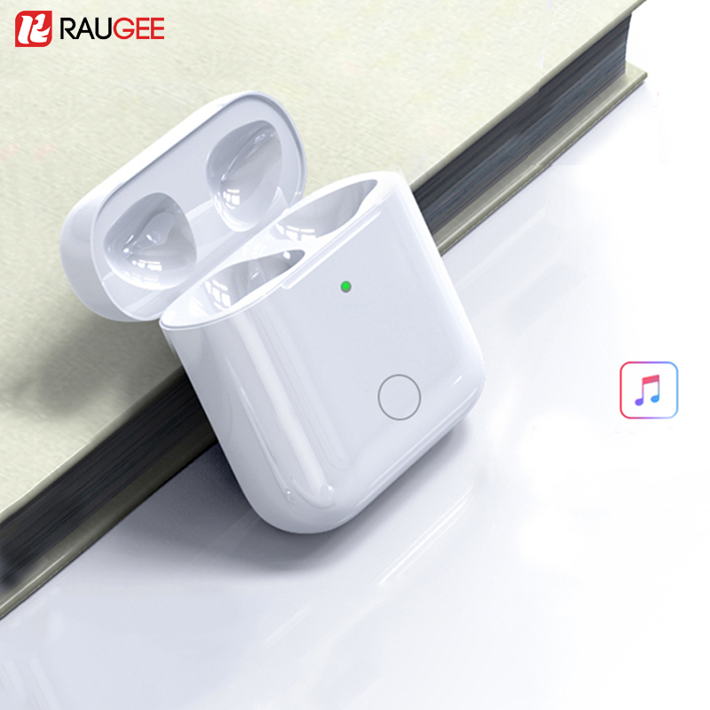 Charging Case Replacement For Airpods 1&2 Qi Wireless Charging Box For Airpods 450mAh Charger with Bluetooth Pairing Sync Button