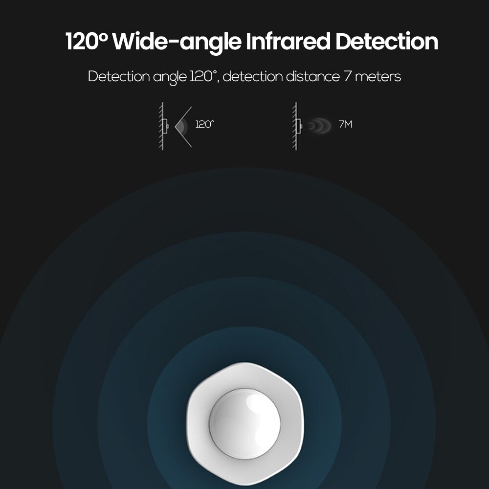 human body infrared temperature sensor WiFi Human Body Infrared Sensor Mobile Phone APP Alarm Tamper Alarm Intelligent Home