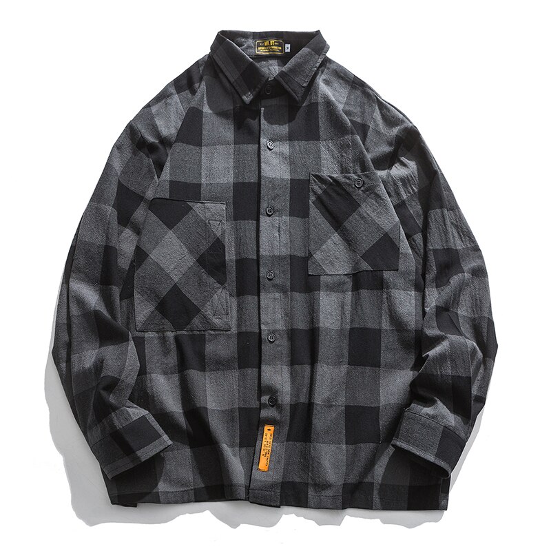 Men Flannel Plaid Shirt 100% Cotton Spring Autumn Casual Long Sleeve Shirt Soft Comfort Slim Fit Styles Brand Man