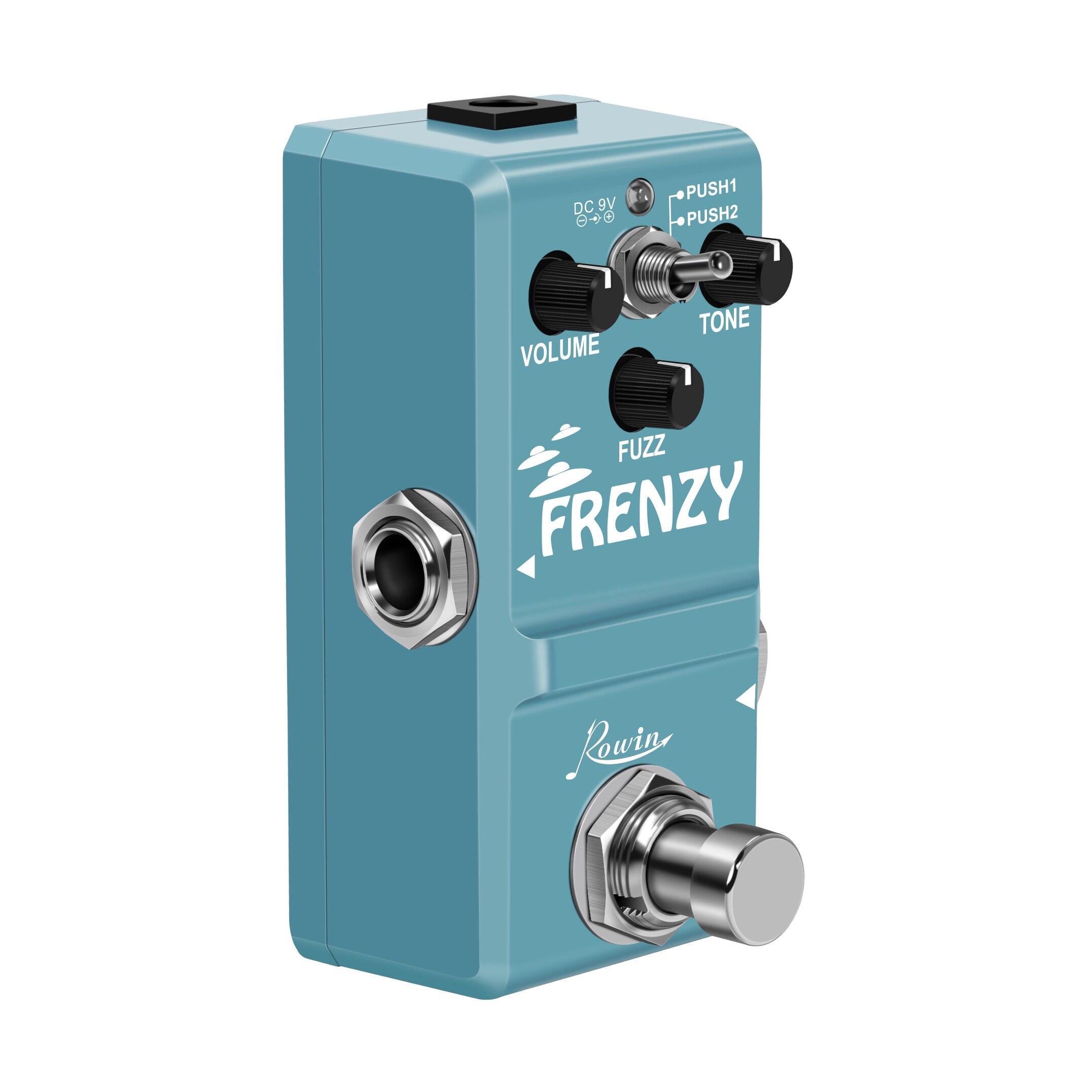 Rowin-Pedal de guitarra FRENZY, sonido cremoso similar al violín, con carcasa de Metal completa, 2 modos, para bajo y LN-322