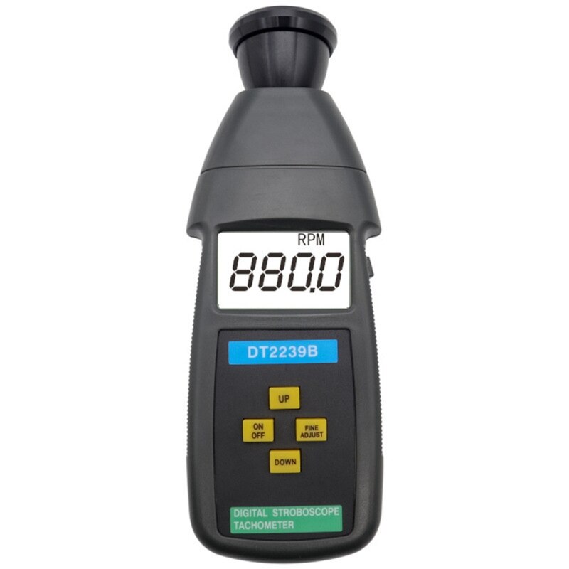 DT2239B Digital LCD Non-Contact Flash Stroboscope Tachometer Photoelectric