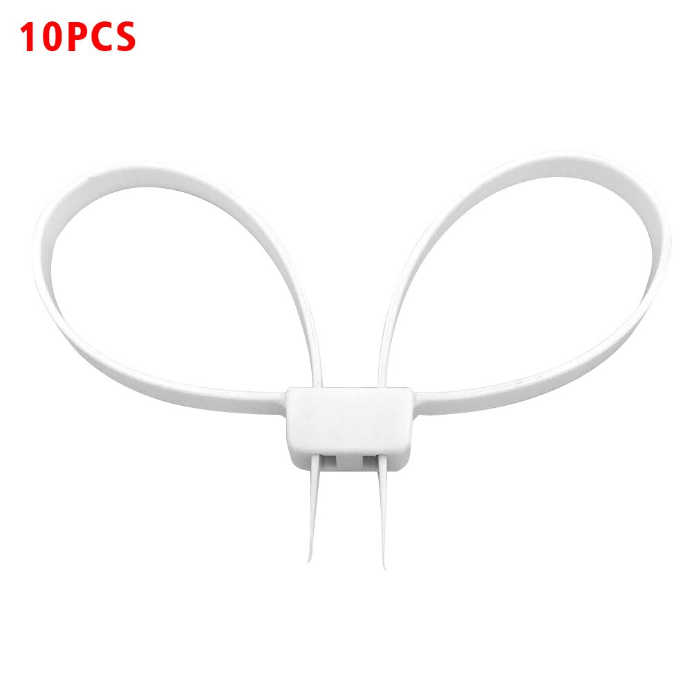 10pcs Restraint Disposable Double Zip Tie Home Flex Self Locking Ultra Toughness Cable Ties Nylon Outdoor Sports Accessories