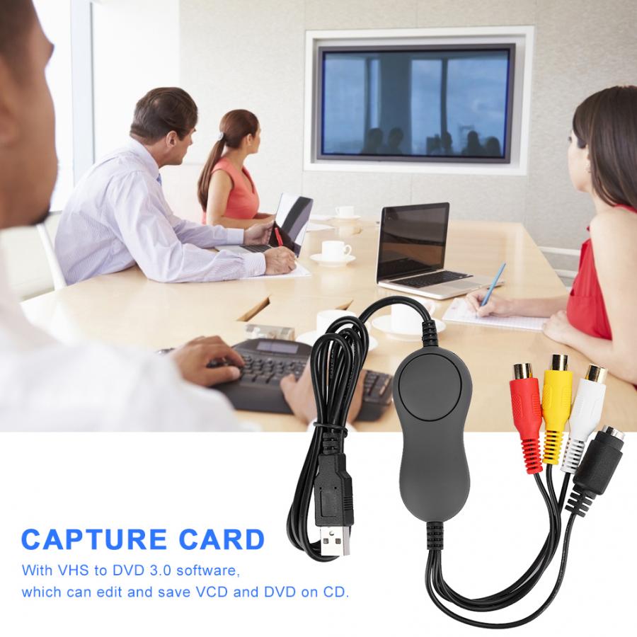 USB2.0 Video Capture Card Driver Free Acquisition Card Adapter for /Mac/PC