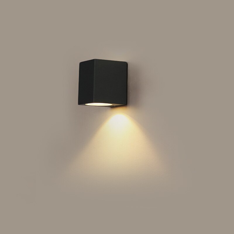 Utendørs ledet proch lys sconce balkong lys 5w 10w aluminium vegglampe til hage dekorasjon 110v 220v