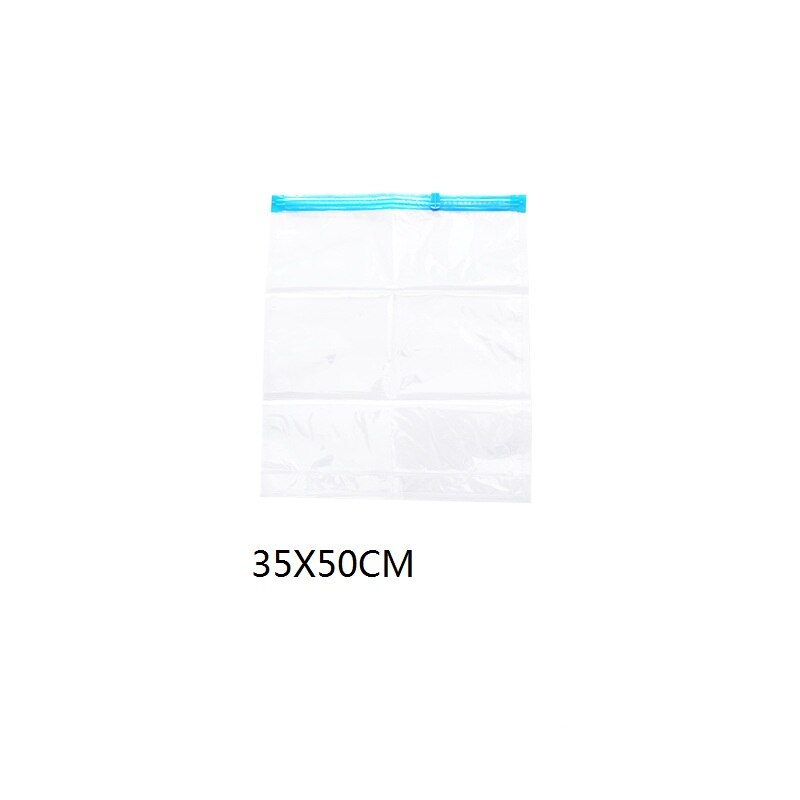 Bolsa de vacío de compresión enrollable a mano, bolsa de almacenamiento de plástico para ropa de casa, comprimida, plegable, ahorro de espacio de viaje, bolsas de sellado: 35X50CM