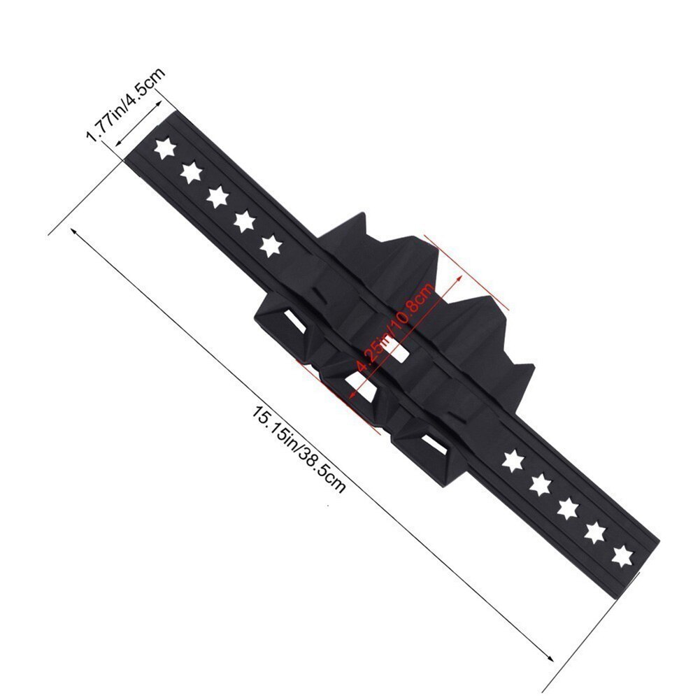 38.5cm x 4.5cm moto isolation thermique tuyau d'échappement protecteur couverture cercle avec 2 sangle de cravate résistant à la chaleur résistant à l'usure