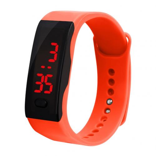 Sport armbånd smarte kvinder ure digital elektronisk damer armbåndsur til kvinder ur kvindeligt armbåndsur hodinky reloges: Orange