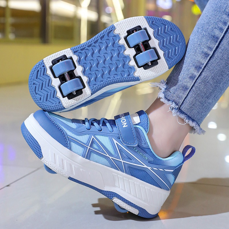 Roller Skate Shoes for Kids Boys Girls Sneakers with Detachable Wheels Sport Shoe Roller Skates Children's Balance Training