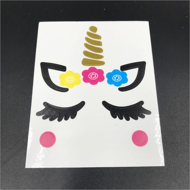 10*12cm DIY Happy Birthday Balloon Sticker Wave Ball Sticker I Love You Star Heart Crown Letter Balloons Stickers TM418: cartoon3