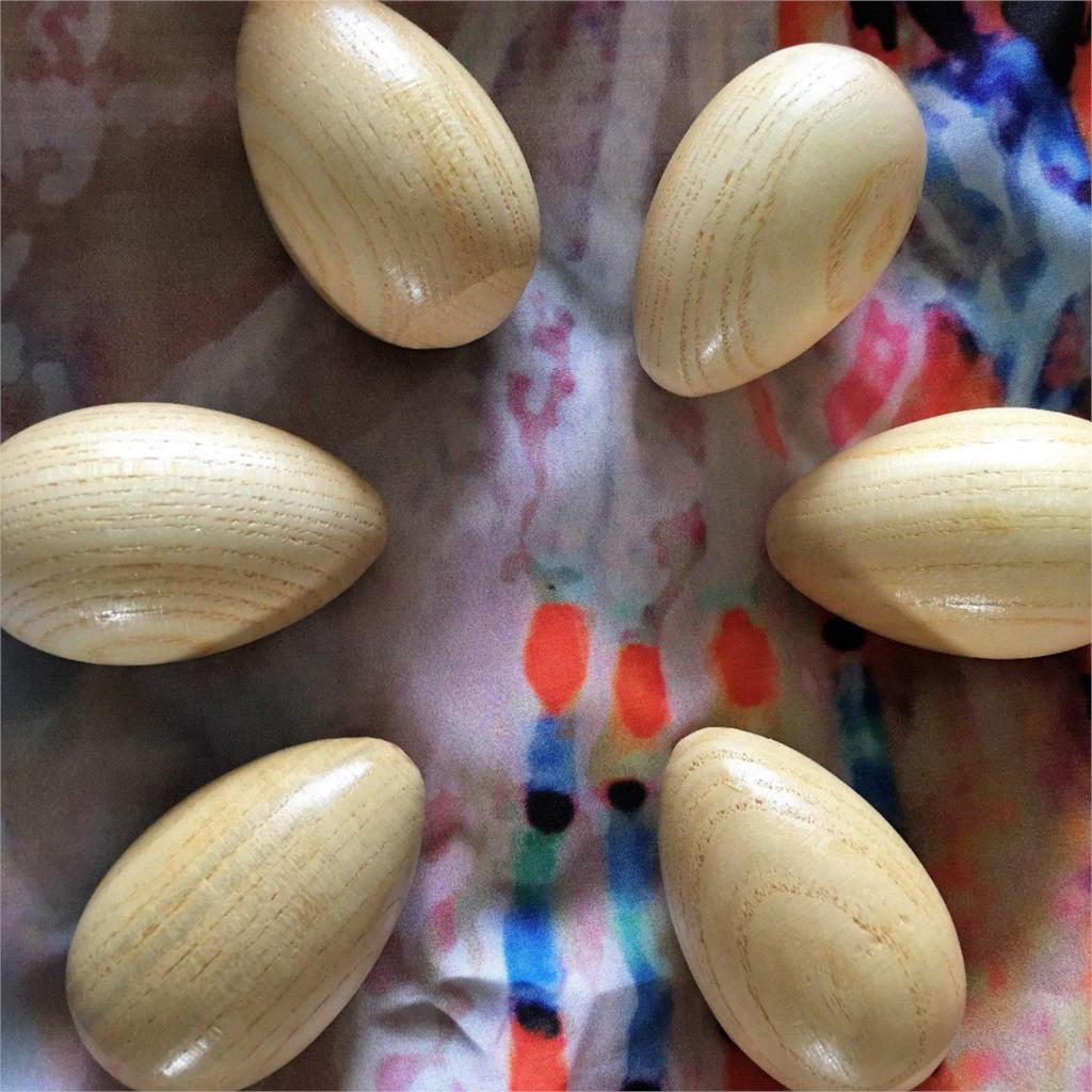 6 Stuks Houten Percussie Muzikale Ei Maracas Ei Shakers Muziekinstrument Speelgoed Voor Kids