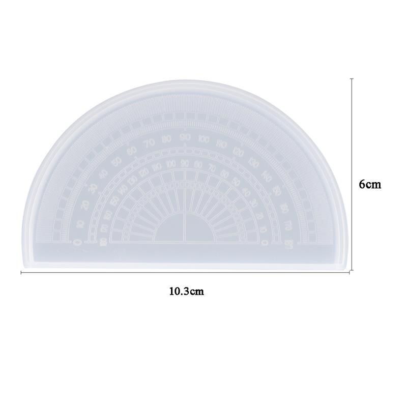 Uv Expoxyhars Siliconen Mal Gradenboog Driehoek Heerser Haakse Heerser Diy Craft Sieraden Maken Gereedschap Hars Gieten Mallen: Protractor