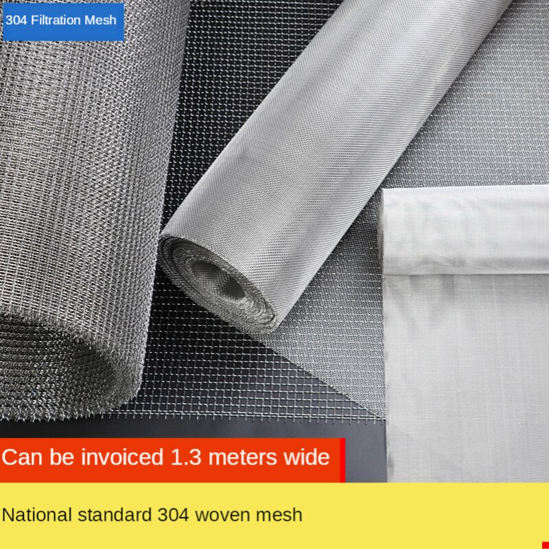 50 Mesh Filtration Mesh 304 Stainless Steel Woven Wire Silver Filtration Cloth Screen 50 x 100cm