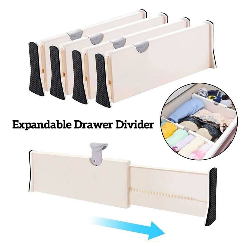 Adjustable Drawer Divider Retractable Drawer Partition Holder Wardrobe Organizer Shelf Cupboard Separator Tool Home Organizer