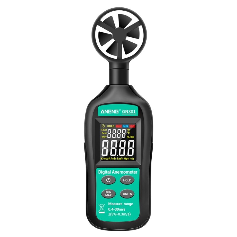 Digitale Anemometer Wind Meter Met Thermometer Hygrometer Lcd Backlight