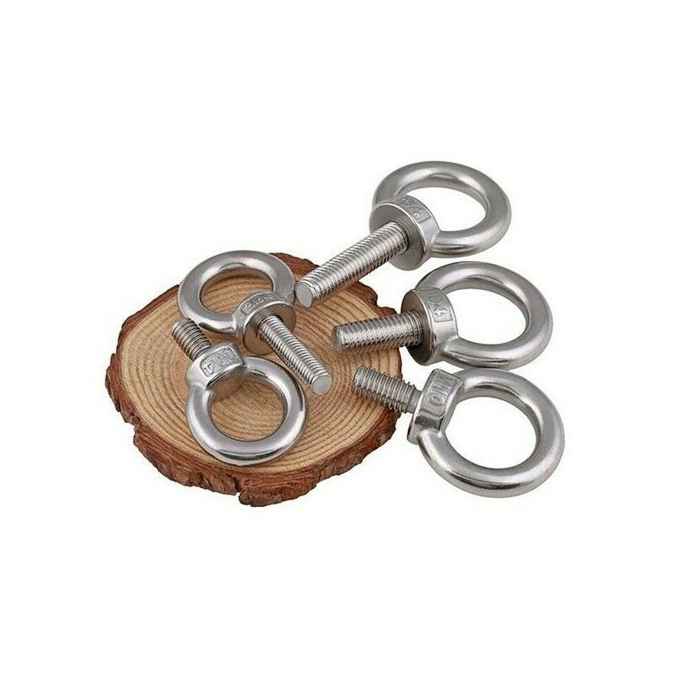 M5 304 stainless steel eye screws extended eye bolt O-ring lifting eye screw