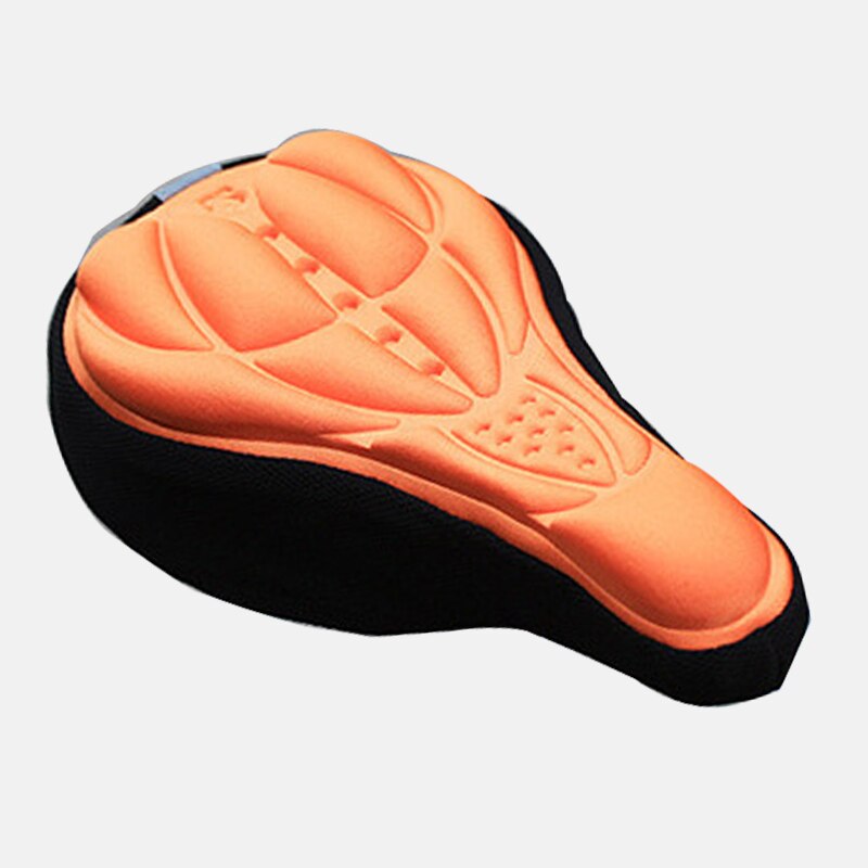 3D Soft Bike Seat Cover Fietszadel Comfortabele Foam Zitkussen Fietsen Zadel Voor Fiets Accessoires: orange