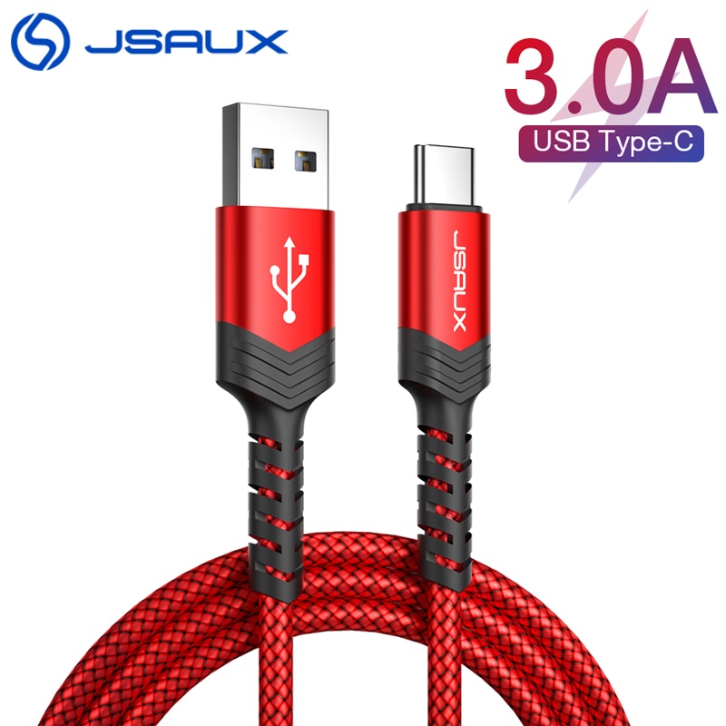 JSAUX Micro câble USB et câble de Type C 3A charge rapide pour Samsung Xiaomi câble de données de téléphone portable type-c pour Xiaomi Redmi Note 8