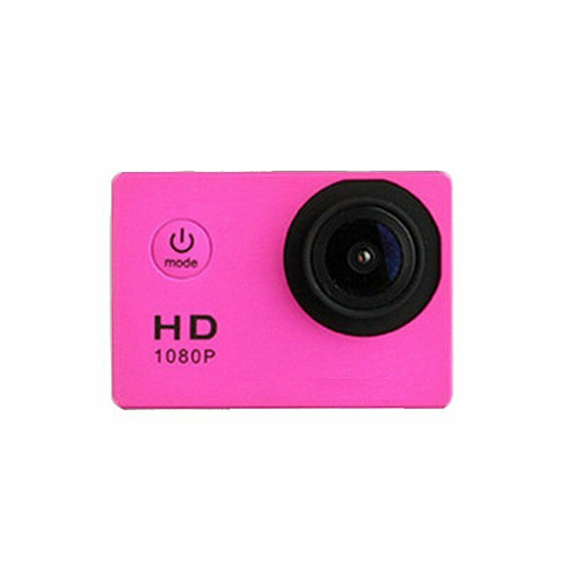 2 inch Ultra HD 1080P Action Camcorder Sports DV Camera DVR Under 30M Waterproof: Red / with 32GB TF Card