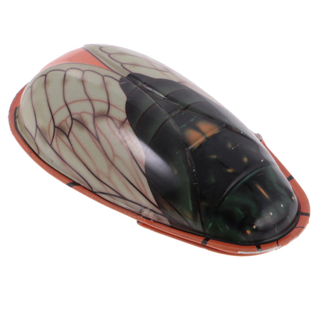 Metal Sounding Cicada Model Tin Toy Collectible