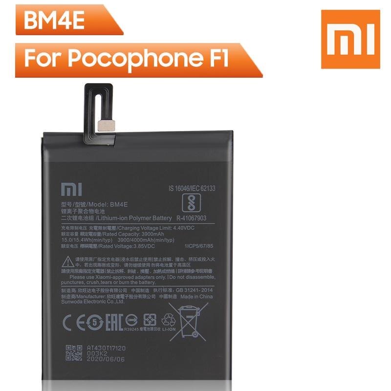 Xiaomi pocofone F1 batería BM4E 4000 mAh.