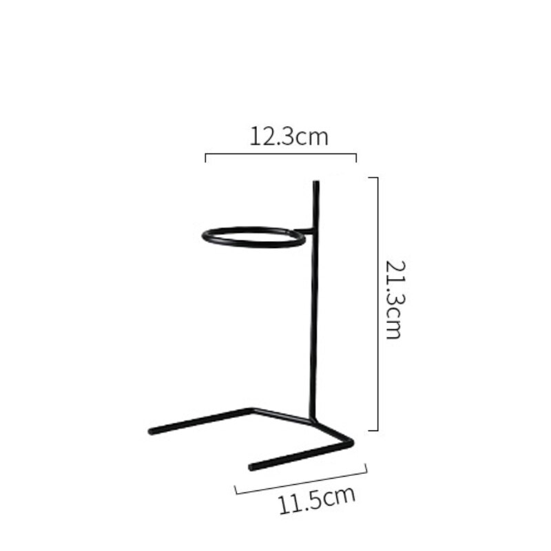 Hand Brew Coffee Brewer Set Pour over Coffee V60 Dripper Glass Coffee Pot Hand Drip Brewer Stand With Coffee Filter Paper Cup: Stand