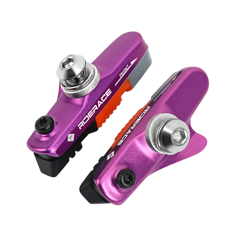 Ganasce freno per bicicletta con trogolo per fango Silenzioso cerchio in lega di alluminio Freno per ruota di attrito Pastiglie freno per bici Foglio di gomma sostituibile: Grigio chiaro