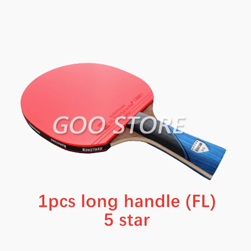 KOKUTAKU Racket 4/5/6 Star Carbon Table Tennis Racket ITTF KOKUTAKU Ping Pong Bat Paddle: 1pcs FL 5STAR