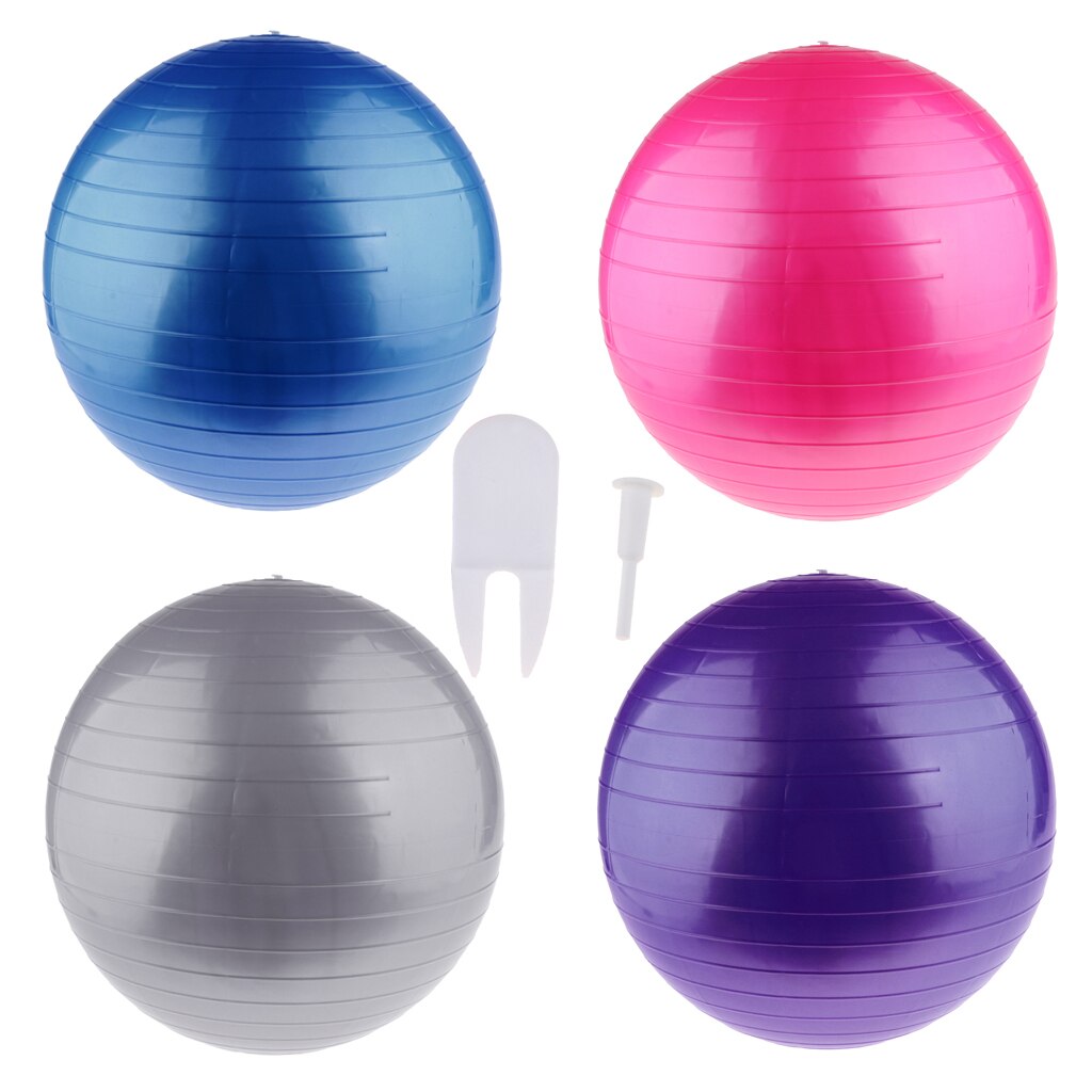 Anti-burst Yoga Ball Exercise Equipment for Workout Program at Gym, Home,Travel, Office