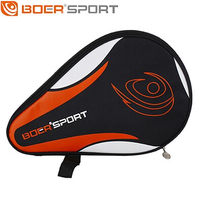 Boer – raquette de Tennis de Table professionnelle, une pièce, sac de chauve-souris Oxford, étui de Ping-Pong, étanche à la poussière, protection complète: Black