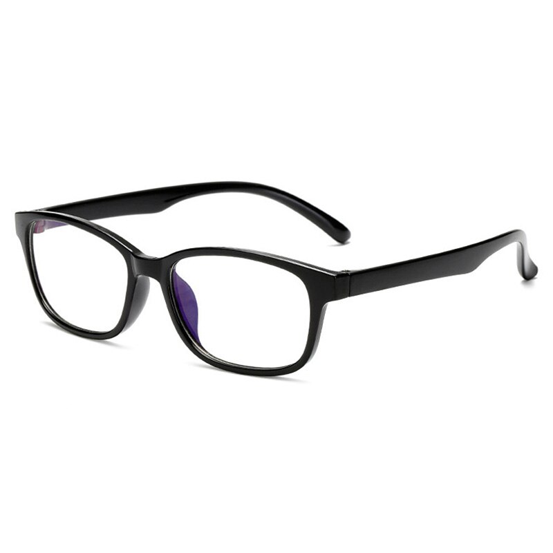 SO&EI Smart Color-changing Anti-blue Light Glasses Square Men Women Photochromic Gray Lens Glasses Outdoor Shades UV400 Eyewear: Glossy black