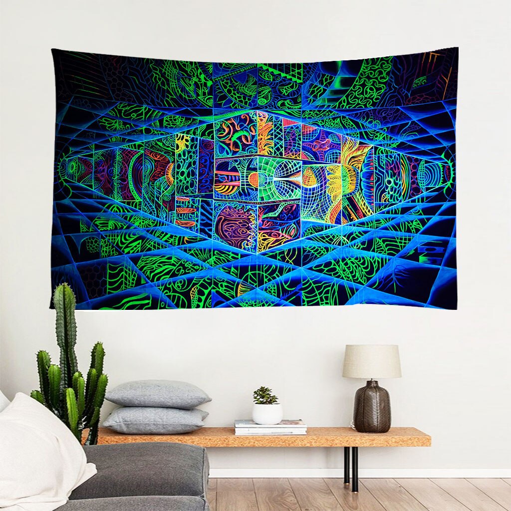 Geometric Figure Tapestry Wall ing Geometrical Wall Tapestry Wall Carpet Psychedelic Tapiz Wall Cloth Tapestries