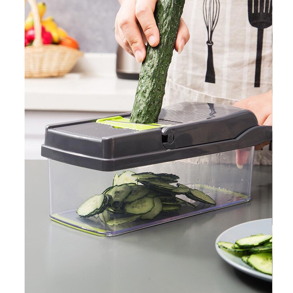 7 en 1 coupe-légumes trancheuse alimentaire Dicer Nicer légumes fruits éplucheur Chopper Cutter carotte fromage râpe #0811g30