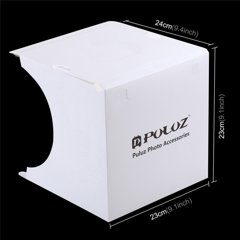 PULUZ 1 LED panneau point culminant Portable photographie Studio ensemble pliant Photo Studio Softbox 6 fond boîte lumineuse pour appareil Photo reflex numérique