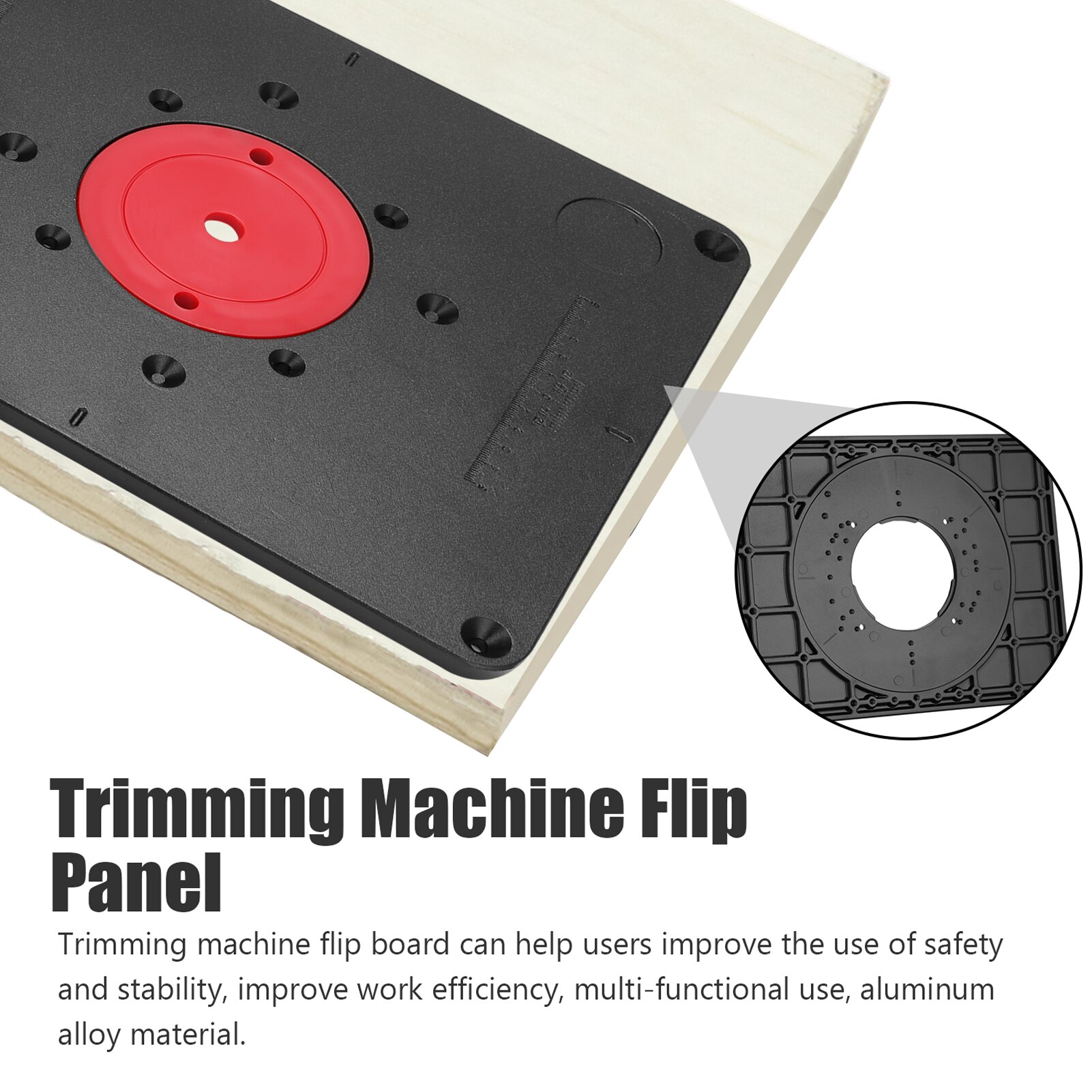 Trimming Machine Flip Panel Woodworking Milling Flip Board Woodworking Router Table Insert Plate Woodworking Tools