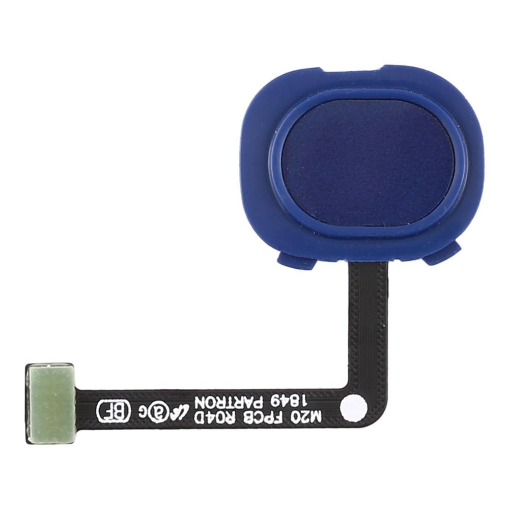 iPartsBuy Fingerprint Sensor Flex Cable for Galaxy M20: Blue